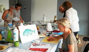 Atelier &quot;Gyotaku&quot; animé par Sylviane Aymé