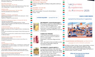 Les Journées du Patrimoine en Kreiz Breizh