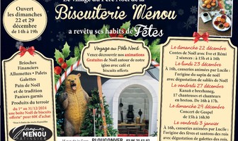 Animations de Noël à la biscuiterie Menou : causeries