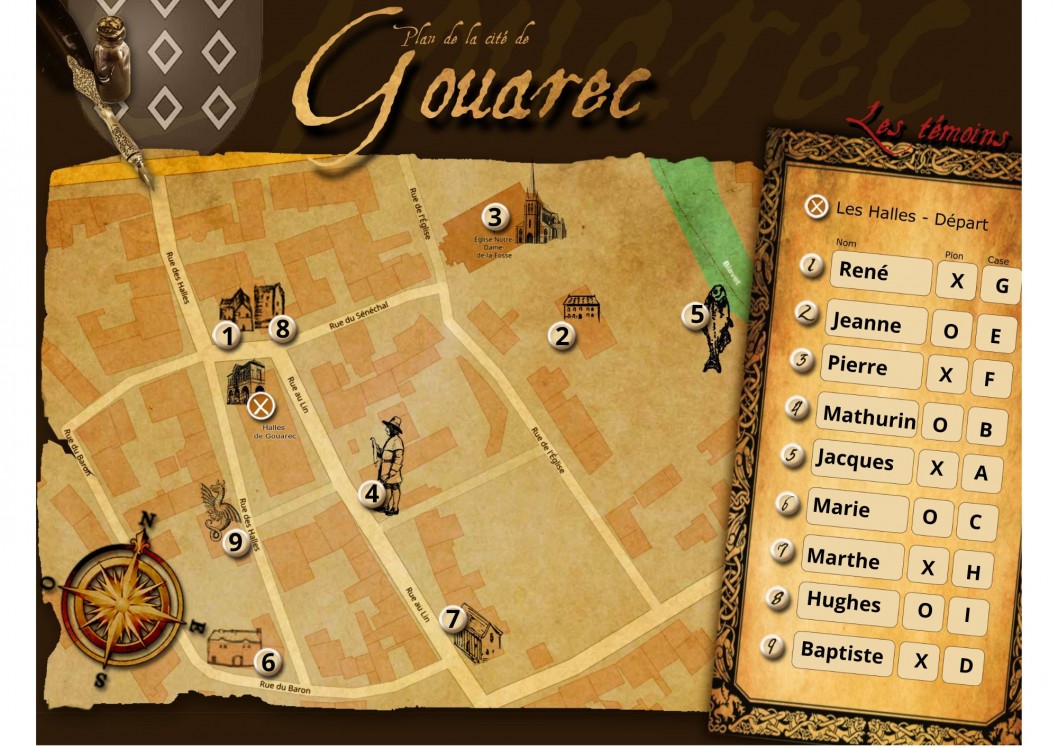 carte Gouarec JEU